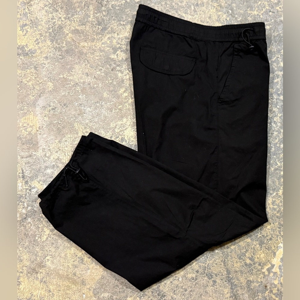 Arizona Men's LT Big & Tall Black Baggy Flex Pants - Baggy Fit Tapered Leg NWT